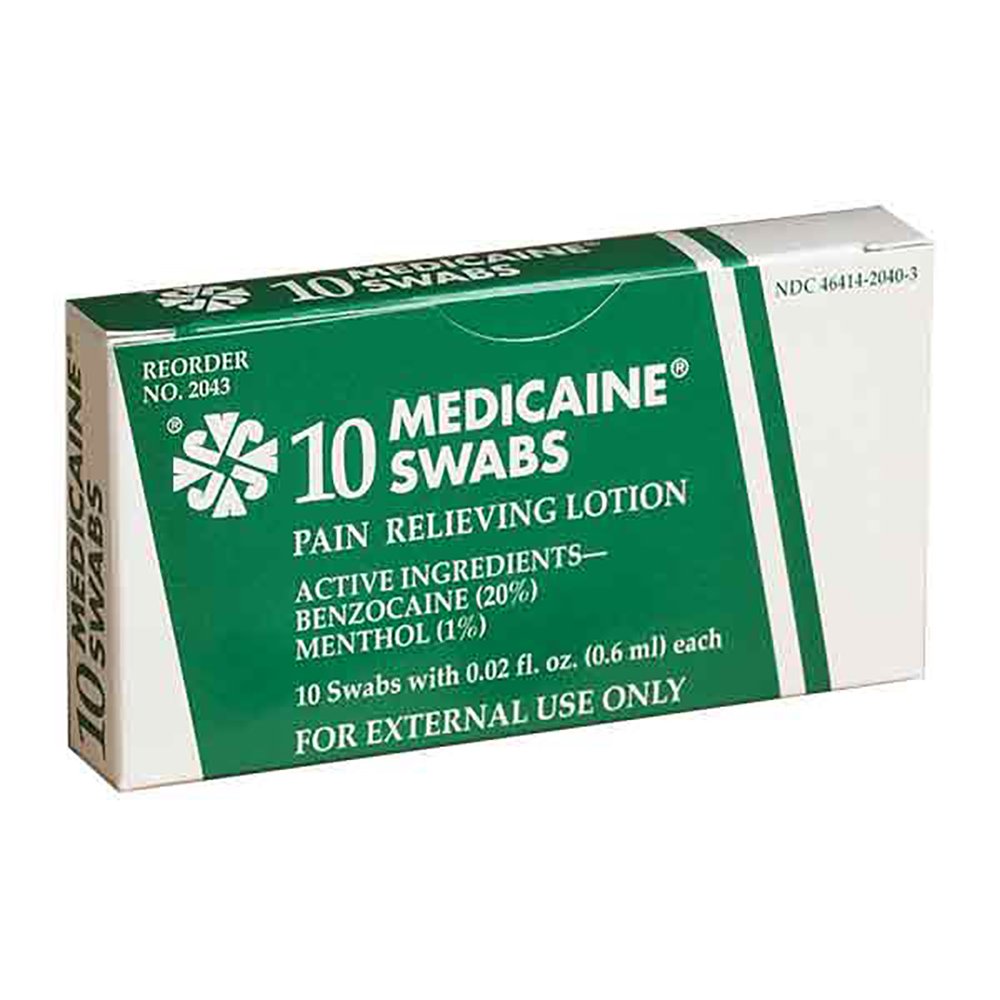 Sting and Bite Relief Benzocaine / Menthol Medicaine® Topical Swab Ampule