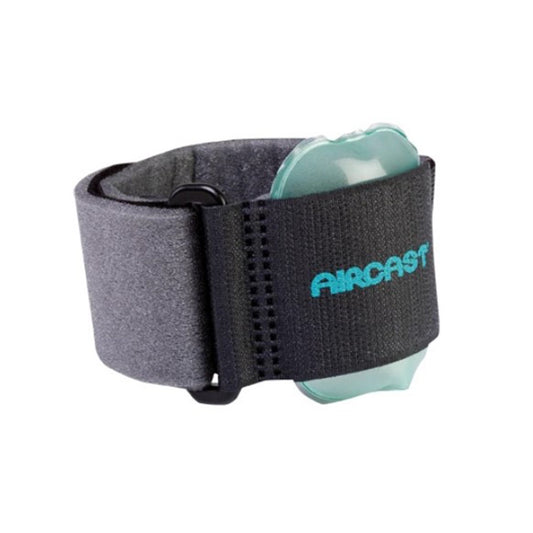 Pneumatic Tennis Elbow Support Aircast® One Size Fits Most Hook and Loop Closure Armband Style Left or Right Arm 8 to 14 Inch Forearm Circumference Black