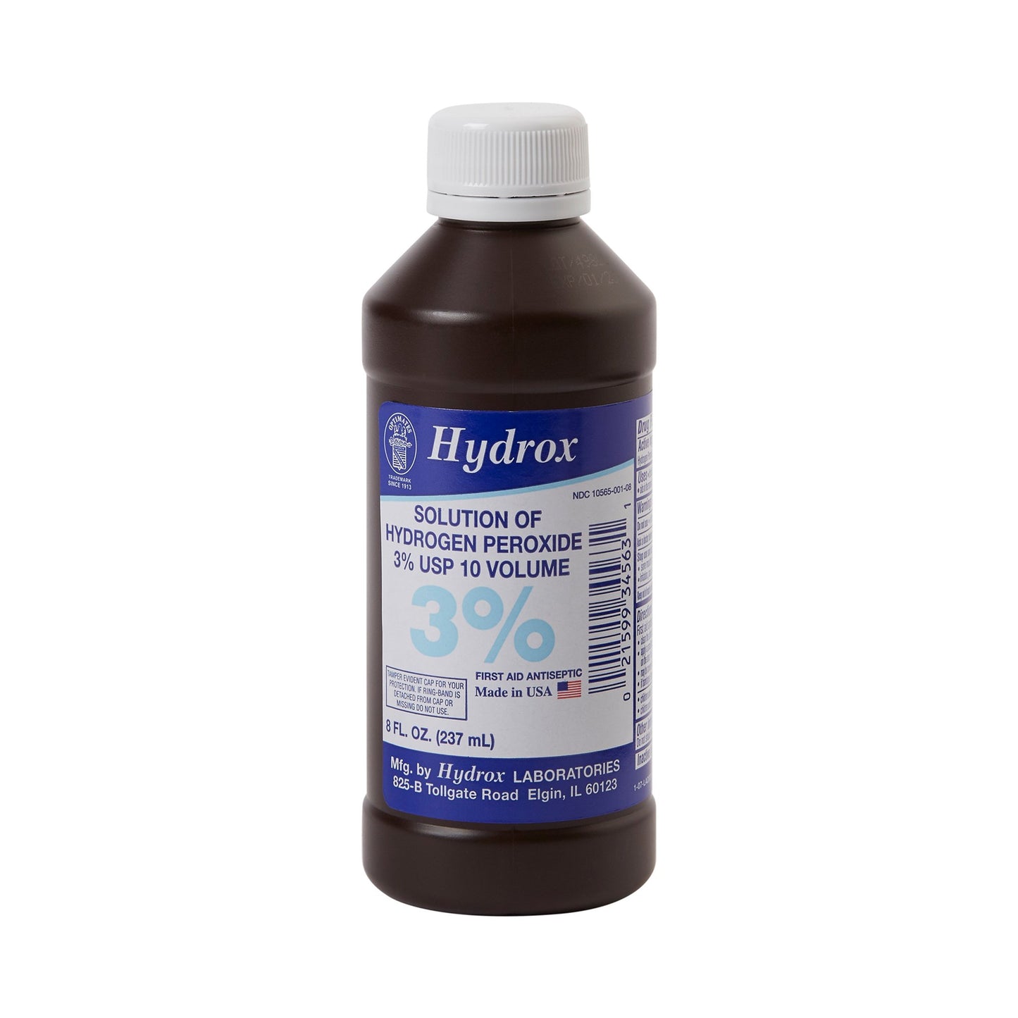 Antiseptic Hydrogen Peroxide McKesson Brand Topical Liquid 8 oz. Bottle