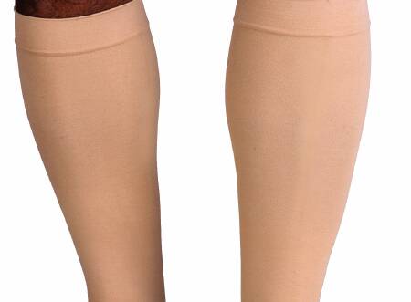 Compression Stocking Jobst® Relief Knee High Medium Beige Closed Toe