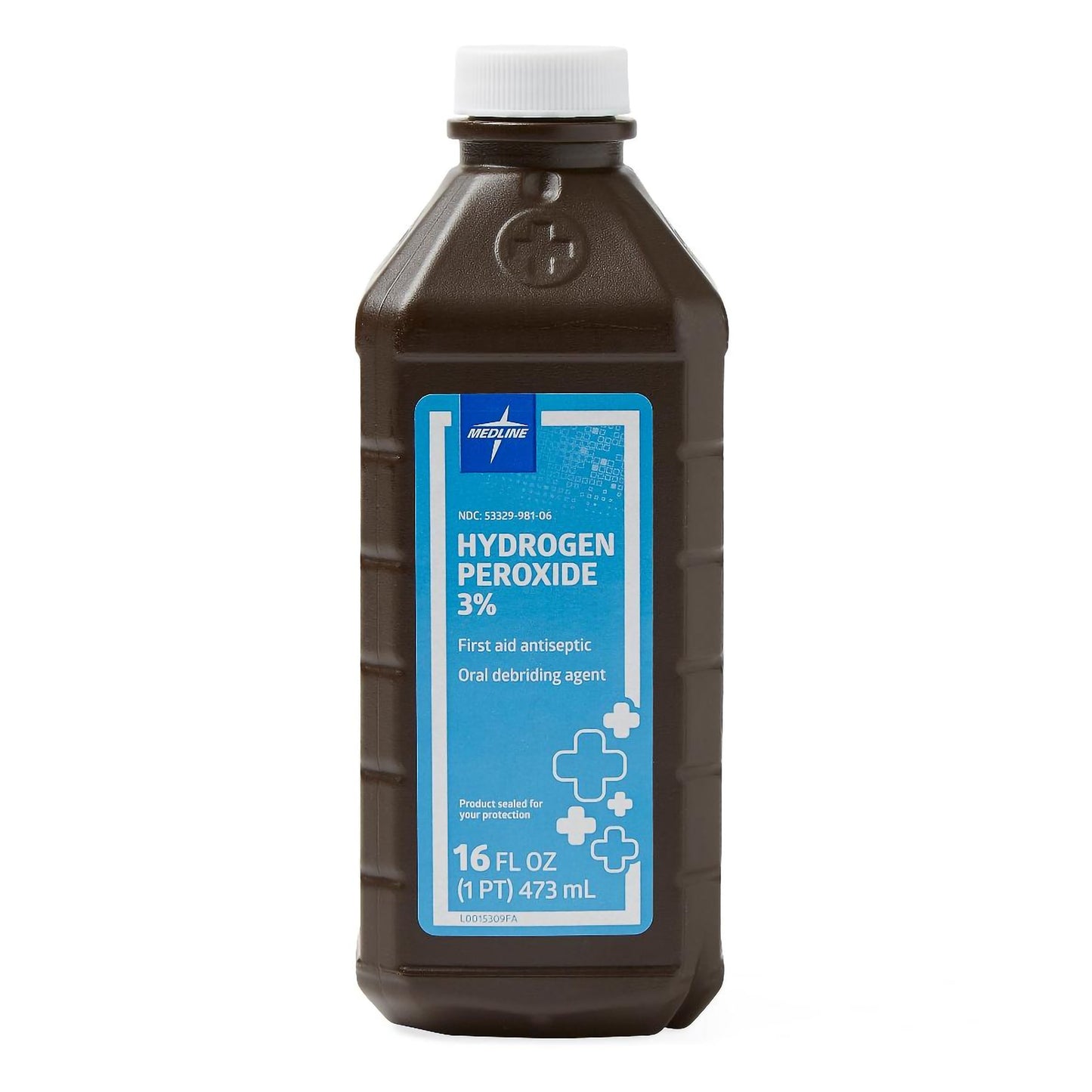 Antiseptic Hydrogen Peroxide Medline Topical Liquid 16 oz. Bottle