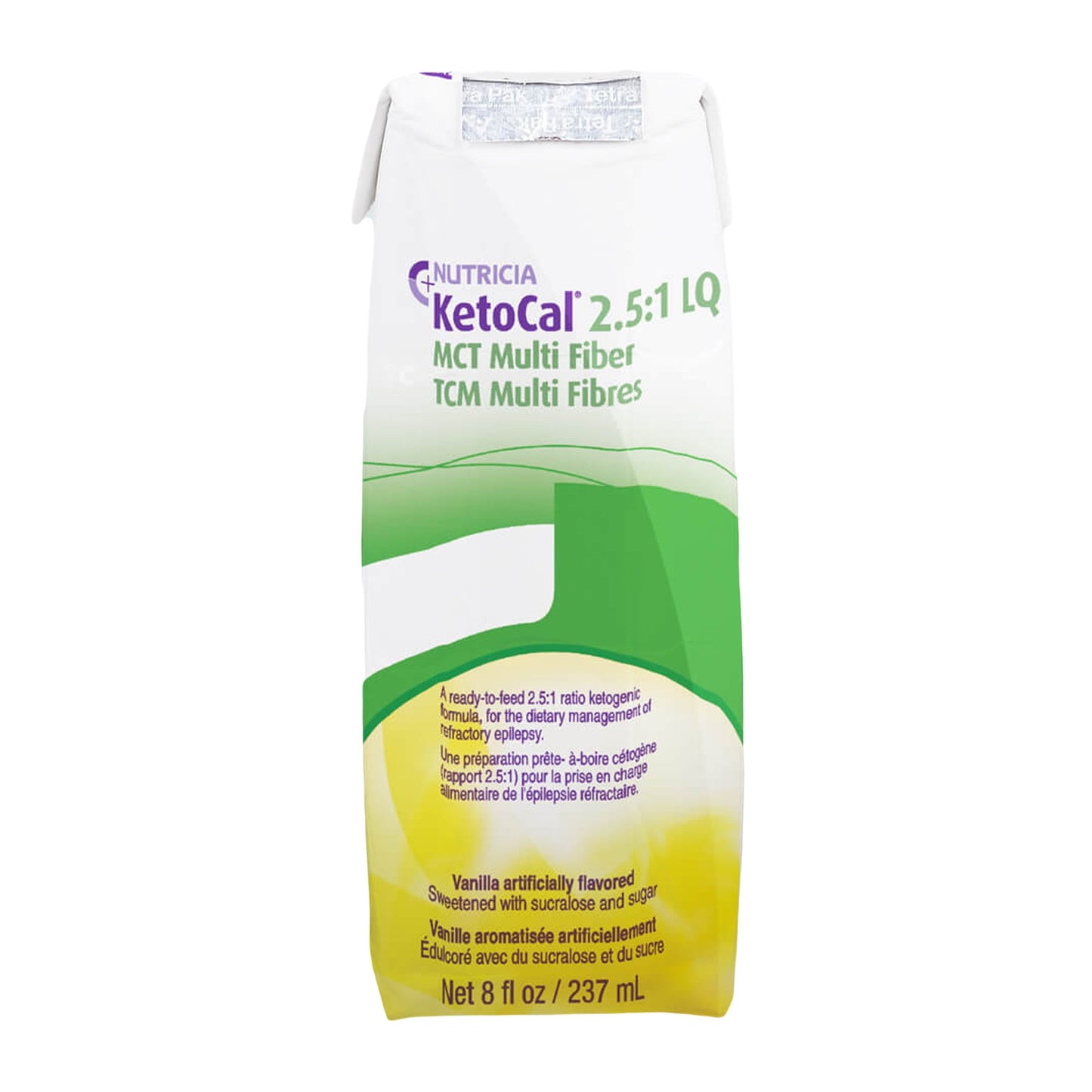 Oral Supplement KetoCal® 2.5:1 LQ Vanilla Flavor Liquid 8 oz. Carton