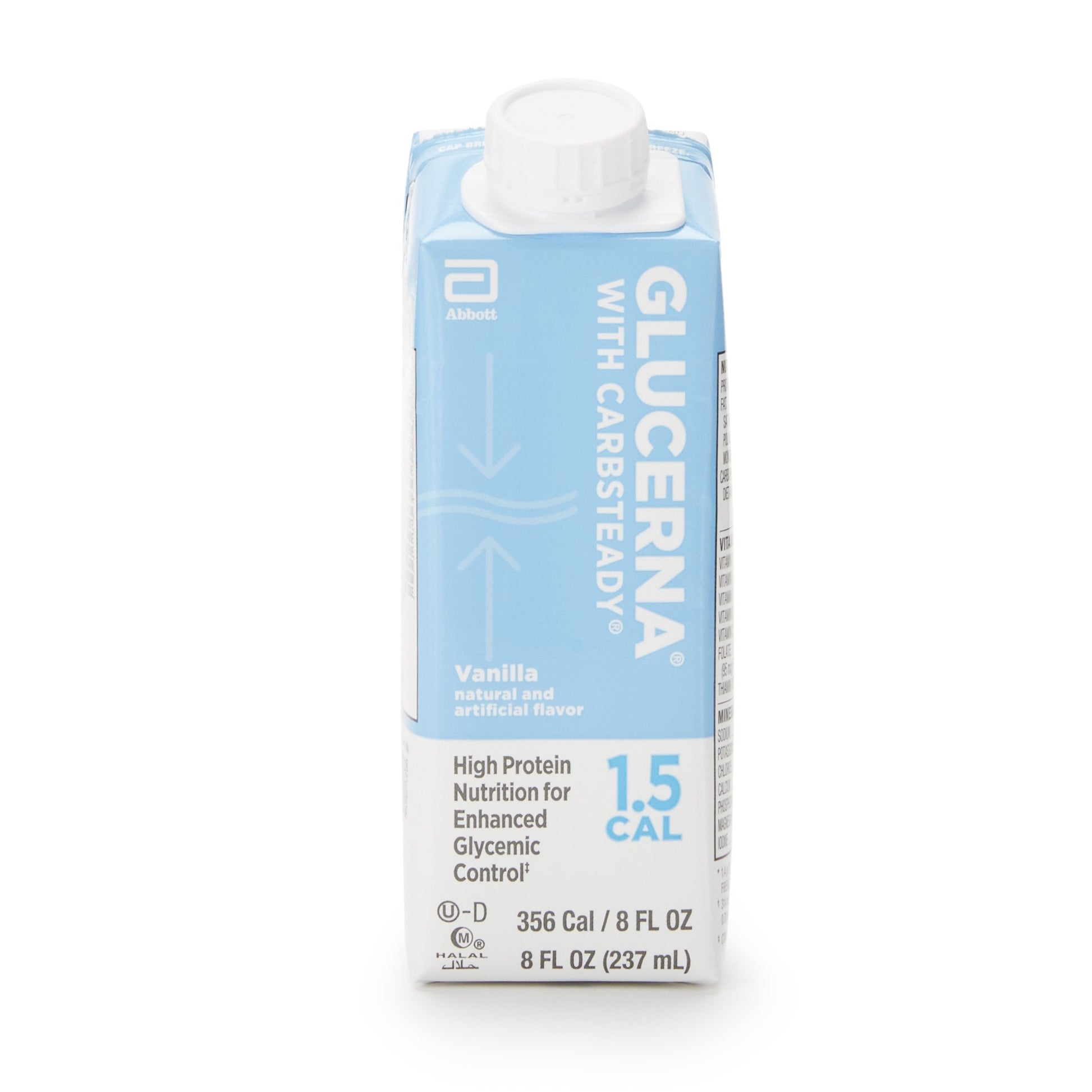 Oral Supplement Glucerna® 1.5 Cal Vanilla Flavor Liquid 8 oz. Reclosable Carton