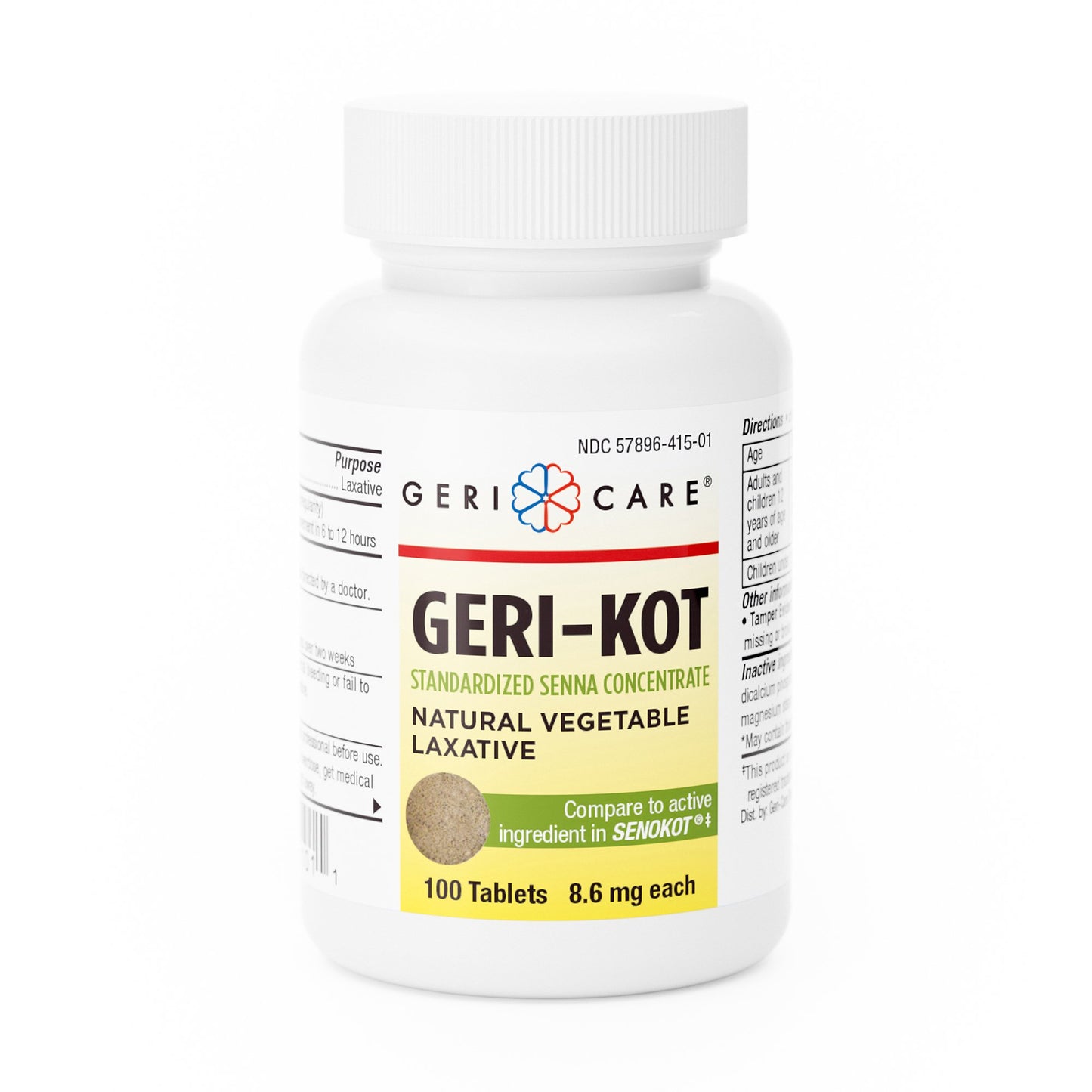 Laxative Tablet 100 per Bottle 8.6 mg Strength Sennosides
