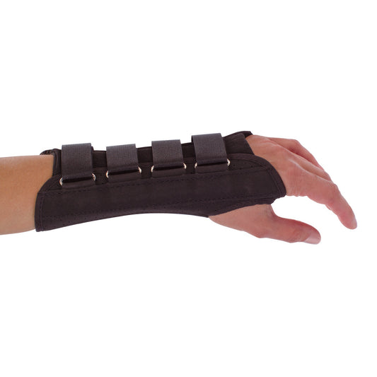 Wrist Support ProCare® Aluminum / Cotton / Flannel / Suede Left Hand Black Medium