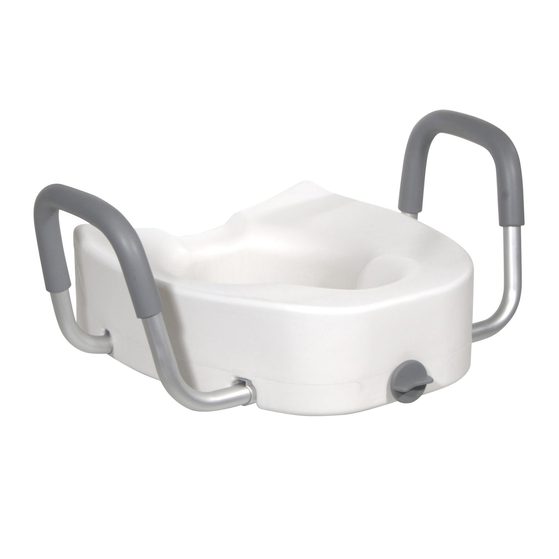Raised Toilet Seat with Arms drive™ Premium 5 Inch Height Elongated 300 lbs. Weight Capacity