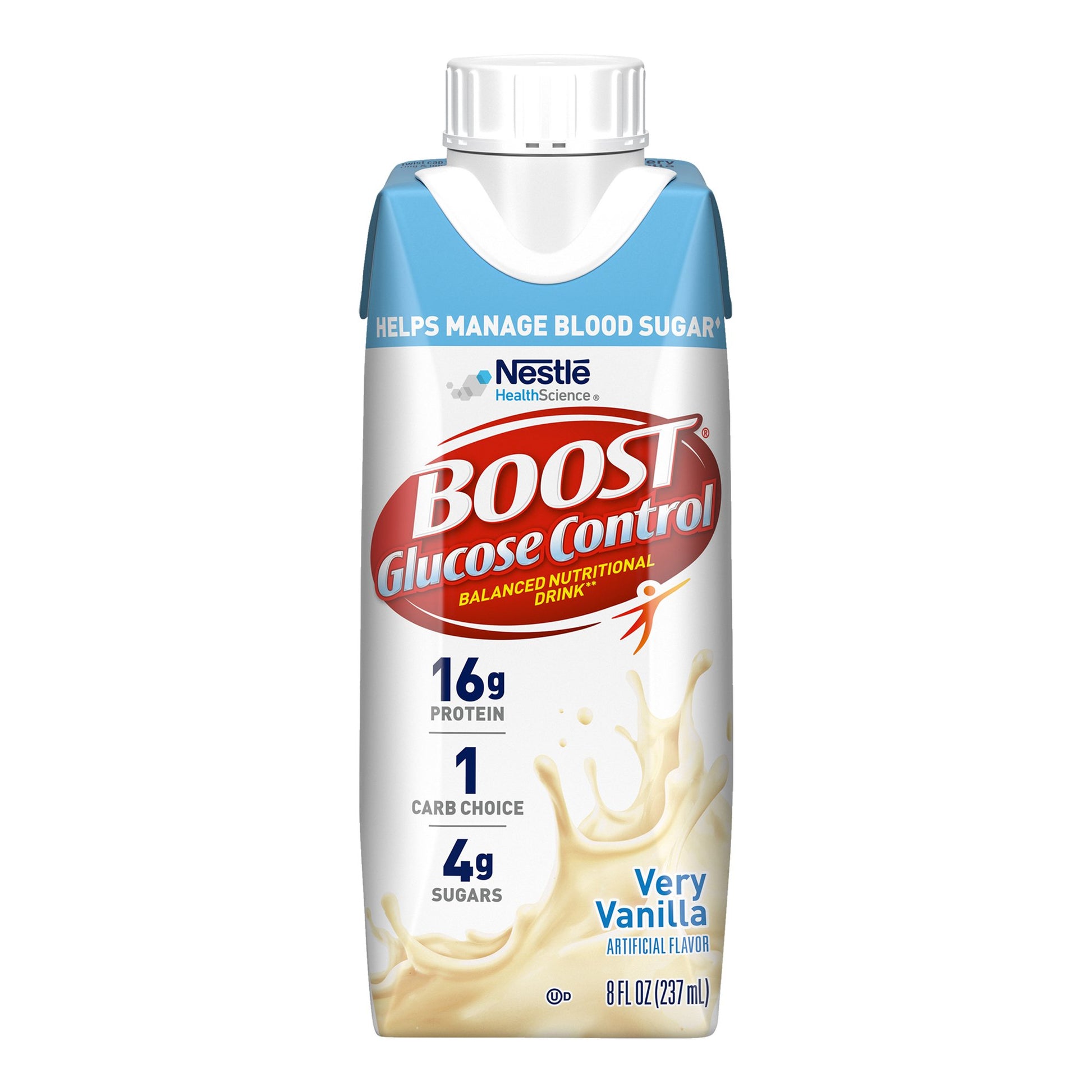 Oral Supplement Boost Glucose Control® Very Vanilla Flavor Liquid 8 oz. Carton