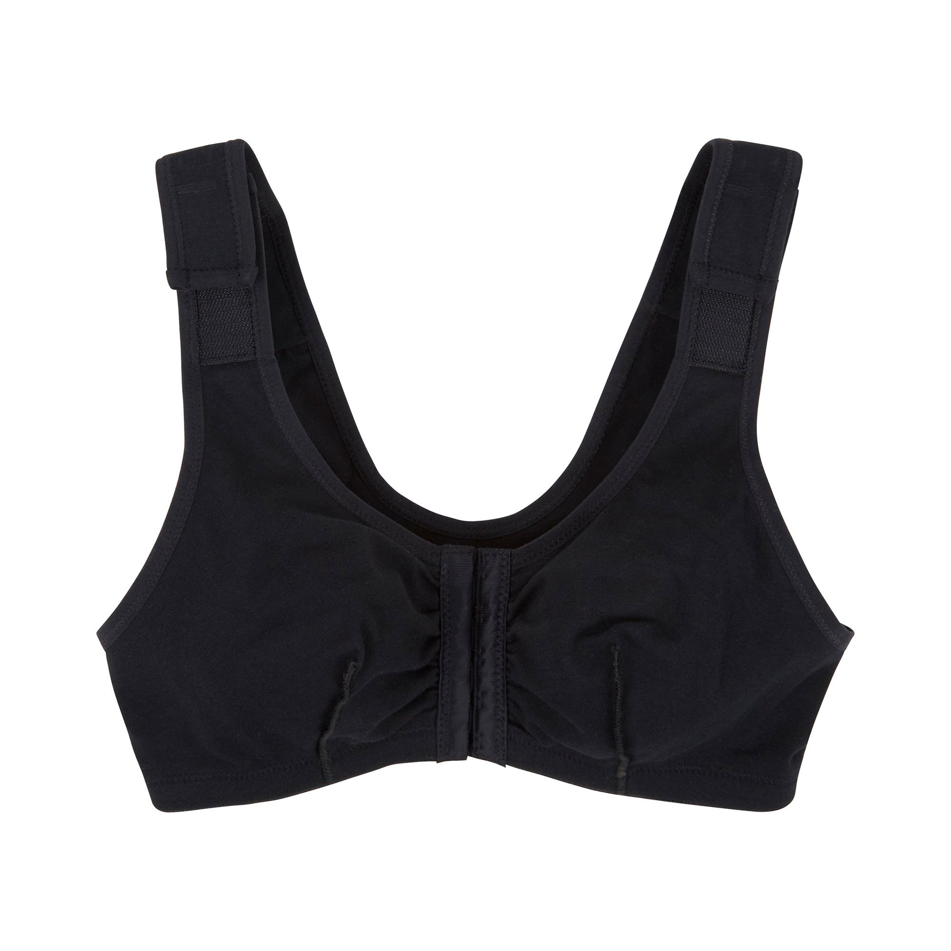 Post-Surgical Bra McKesson 32 Inch Chest Black Front Hook and Eye Closure Hook and Loop Shoulder Strap