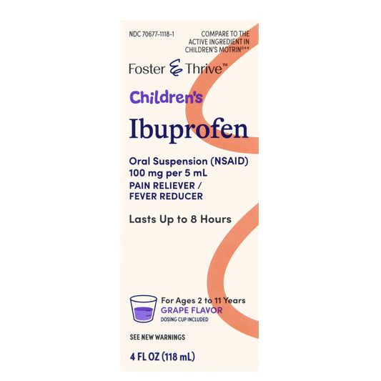 Children's Pain Relief Foster & Thrive™ 100 mg / 5 mL Strength Ibuprofen Oral Suspension 4 oz.