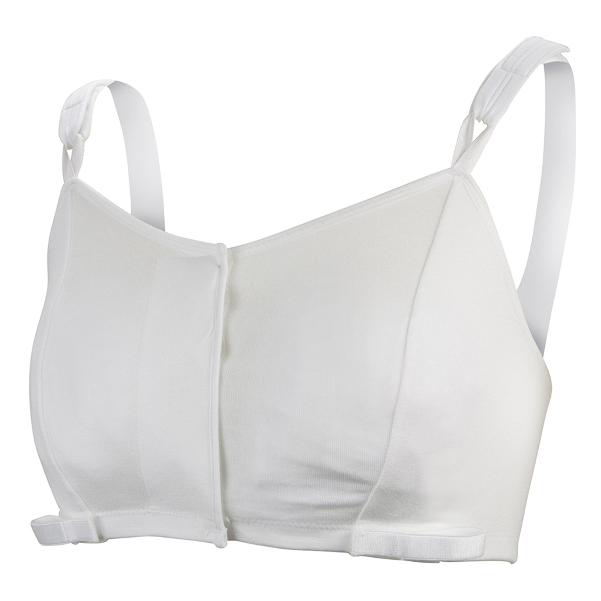 Post-Surgical Bra McKesson 36 to 38 Inch Chest Medium White Front Hook and Loop Closure Drain Holders