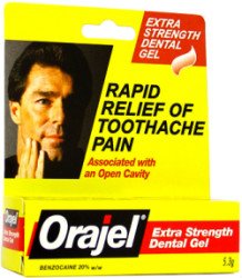 Oral Pain Relief Orajel® 20% Strength Benzocaine Oral Gel 0.45 oz.