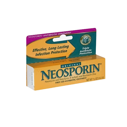First Aid Antibiotic Bacitracin / Neomycin / Polymyxin B Neosporin® Ointment 0.5 oz. Tube