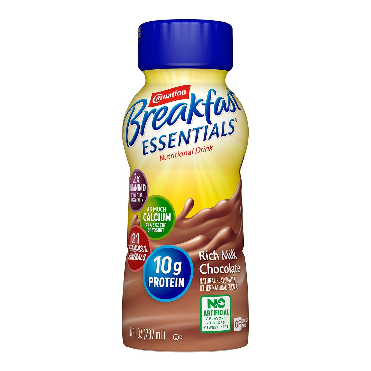 Oral Supplement Carnation Breakfast Essentials® Rich Milk Chocolate Flavor Liquid 8 oz. Bottle