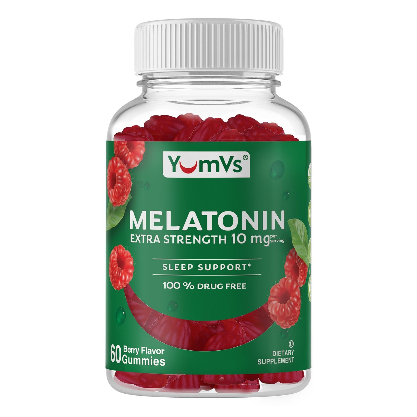 Natural Sleep Aid YumVs® 60 per Bottle Gummy 10 mg Strength