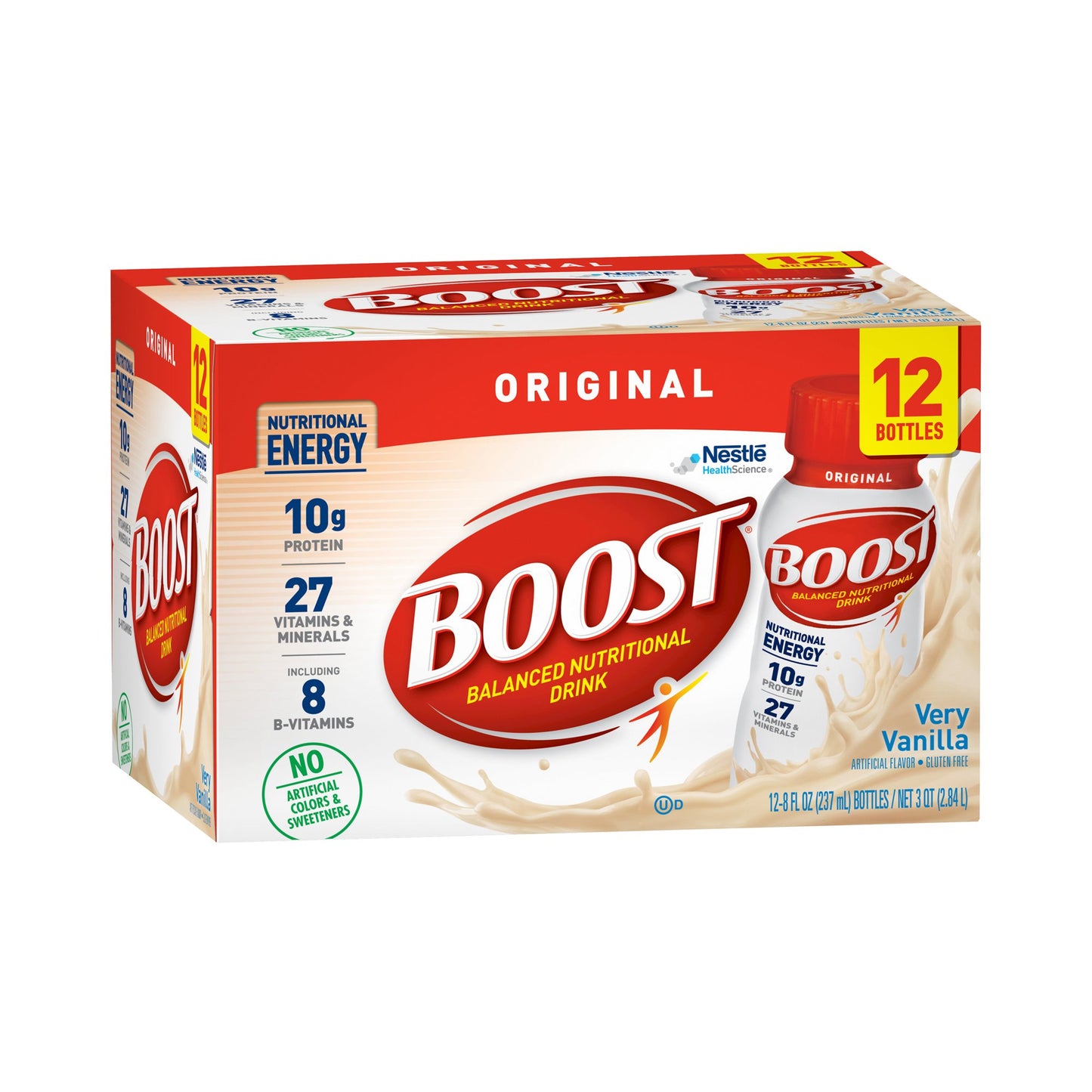 Oral Supplement Boost® Original Very Vanilla Flavor Liquid 8 oz. Bottle