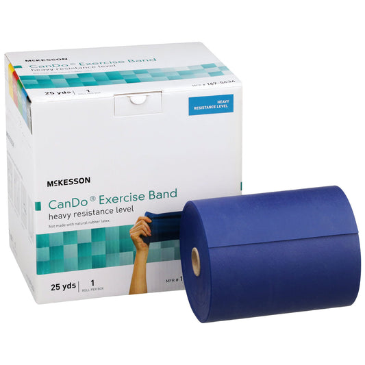 Exercise Resistance Band McKesson CanDo® Blue 5 Inch X 25 Yard Heavy Resistance