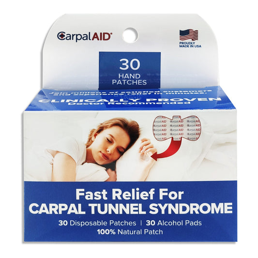 Hand-Based Carpal Tunnel Support Carpal AID® Patch Plastic Left or Right Hand Clear One Size Fits Most