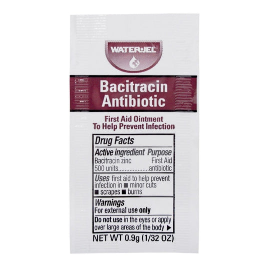First Aid Antibiotic Bacitracin Zinc Water Jel® Ointment 0.9 Gram Individual Packet