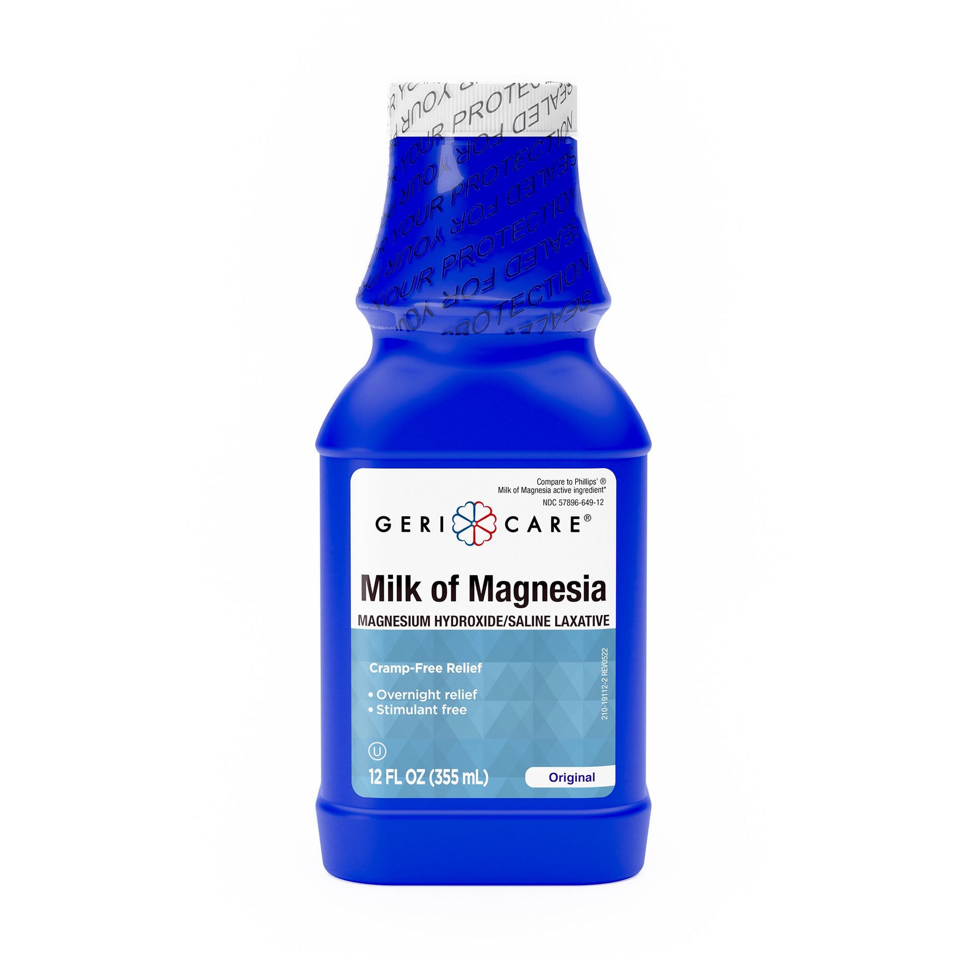 Laxative Geri-Care® Original Flavor Liquid 12 oz. 1200 mg Strength Magnesium Hydroxide