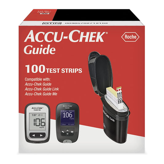 Blood Glucose Test Strips Accu-Chek® 100 Strips per Pack For Accu-Check Blood Glucose Meters