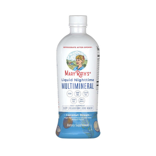 Dietary Supplement Mary Ruth's® Liquid Nighttime Multimineral Vitamin C / D / Calcium / Magnesium 1 mg - 1.7 mcg - 60 mg - 10 mg Strength Liquid 30 oz. Coconut Flavor