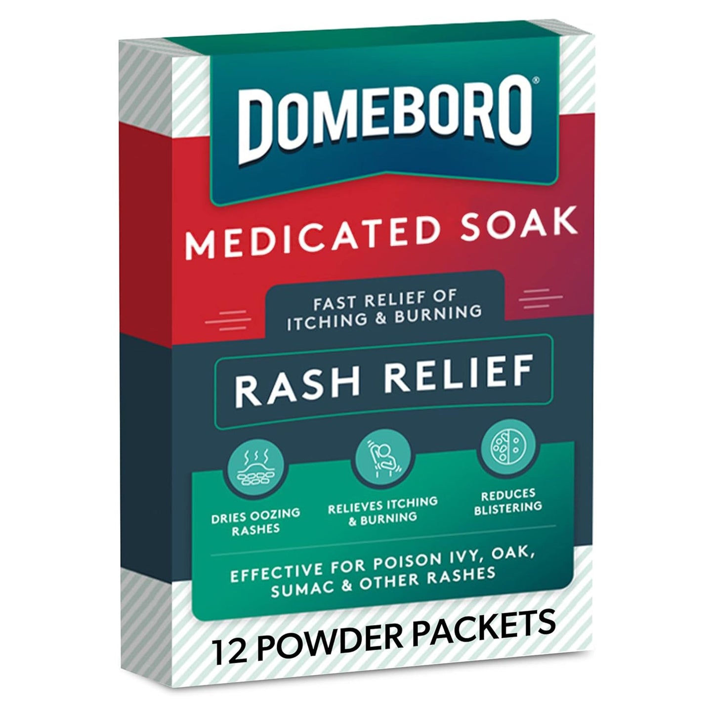 Itch Relief Domeboro® Rash Relief 952 mg - 1347 mg Strength Powder 2.2 Grams Individual Packet