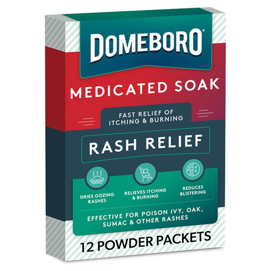 Itch Relief Domeboro® Rash Relief 952 mg - 1347 mg Strength Powder 2.2 Grams Individual Packet