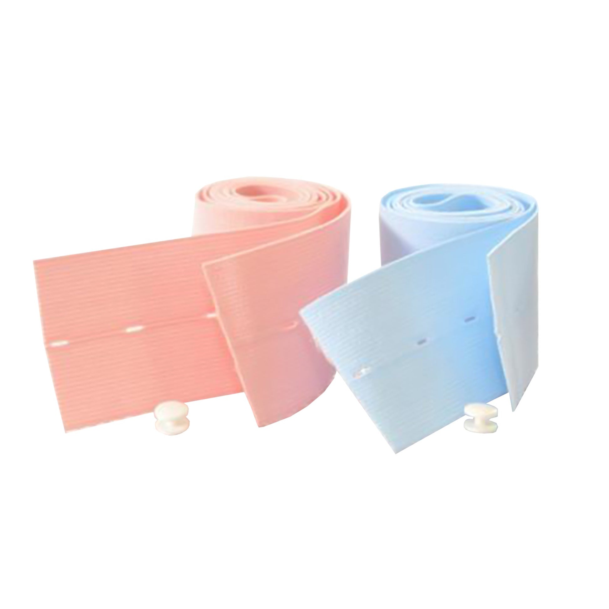 Fetal Monitor Belt 2-3/8 X 48 Inch Button Hole Blue / Pink Fabric