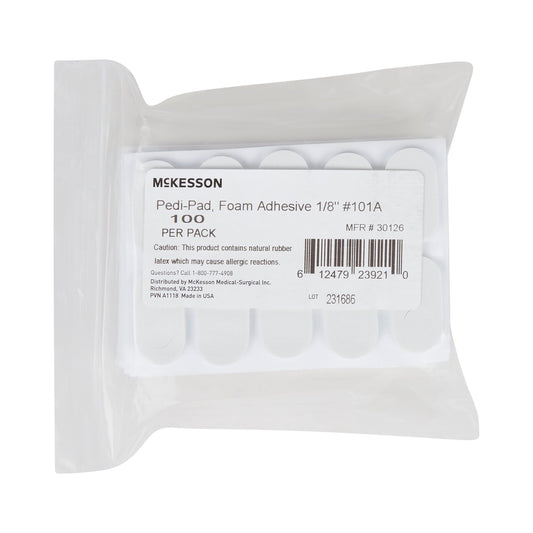 Protective Pad McKesson Pedi-Pad Size 101-A Adhesive Backing Foot