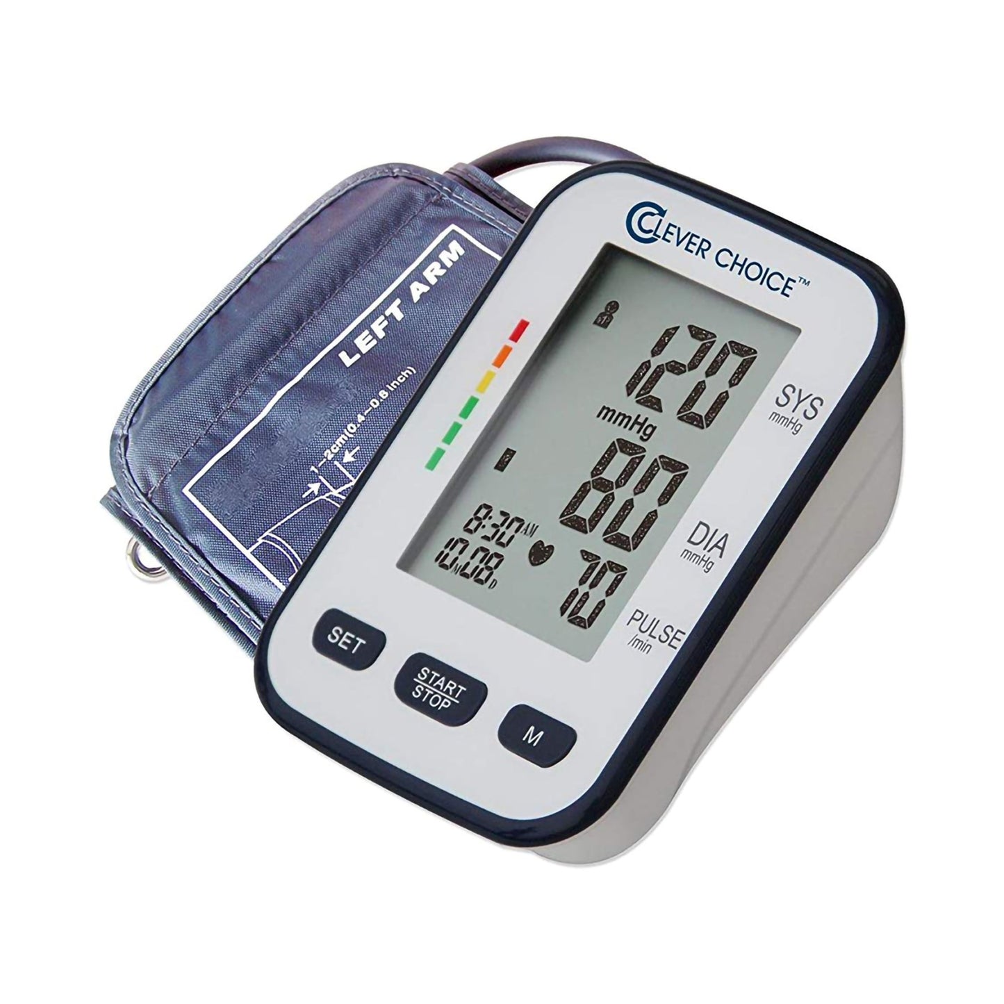 Home Automatic Digital Blood Pressure Monitor Clever Choice™ Large Cuff Arm Nylon Cuff 23 - 40 cm Desk Model