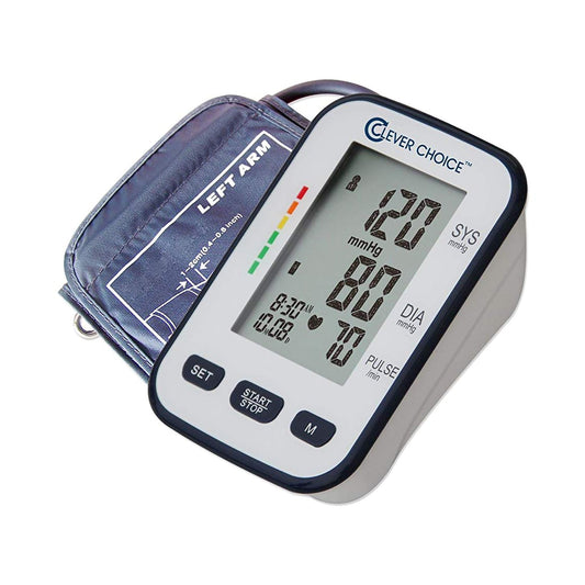 Home Automatic Digital Blood Pressure Monitor Clever Choice™ Large Cuff Arm Nylon Cuff 23 - 40 cm Desk Model