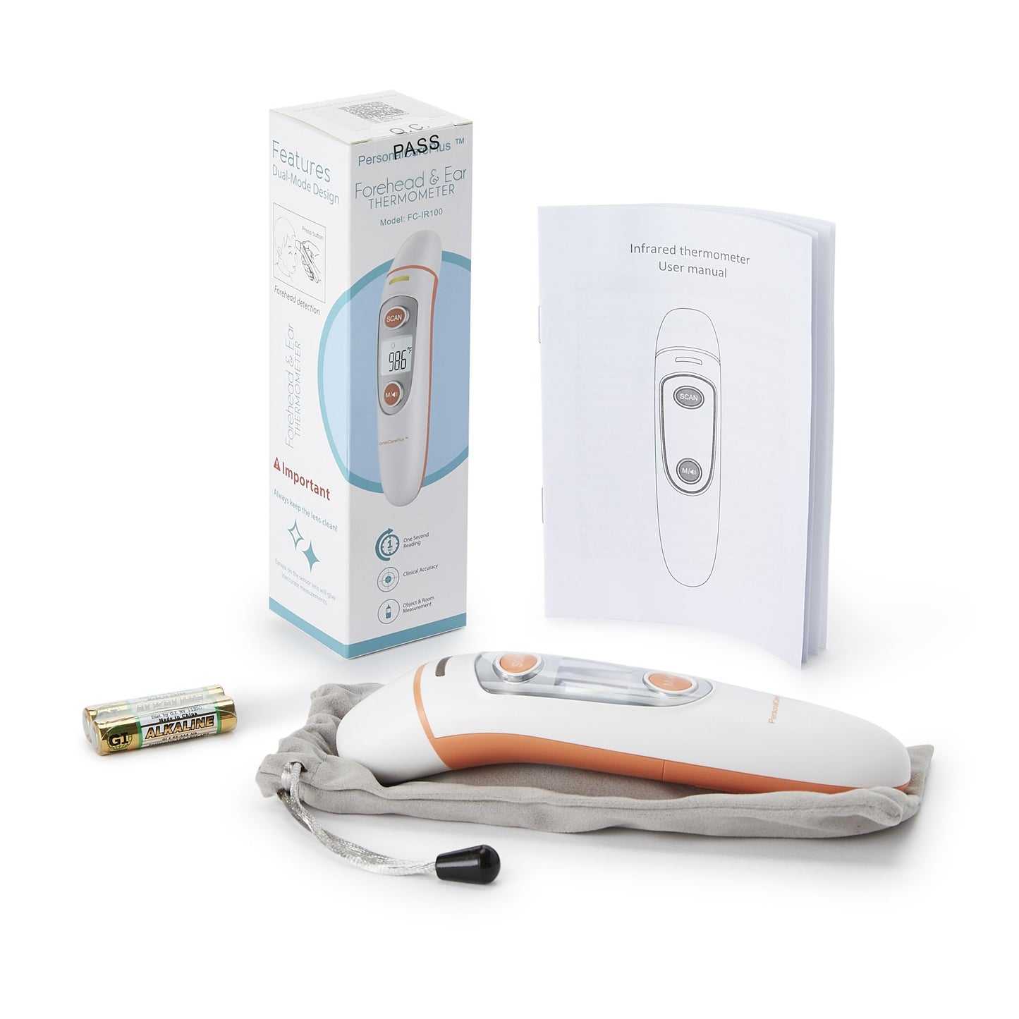 Non-Contact Skin Surface Thermometer Infrared Skin Probe