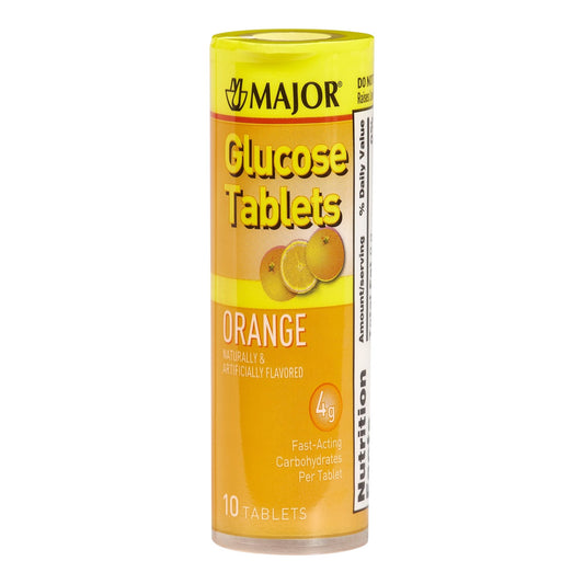 Glucose Supplement Ruby® 10 per Carton Chewable Tablet Orange Flavor