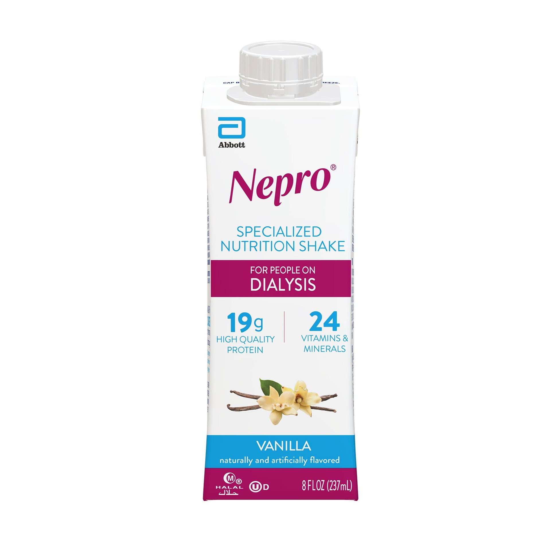 Oral Supplement Nepro® Vanilla Flavor Liquid 8 oz. Reclosable Carton