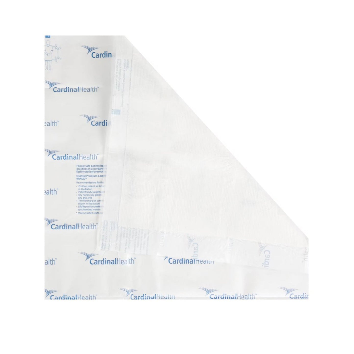Disposable Underpad Wings™ Quilted Premium Comfort Low Air Loss and Repositioning 30 X 36 Inch Airlaid Heavy Absorbency
