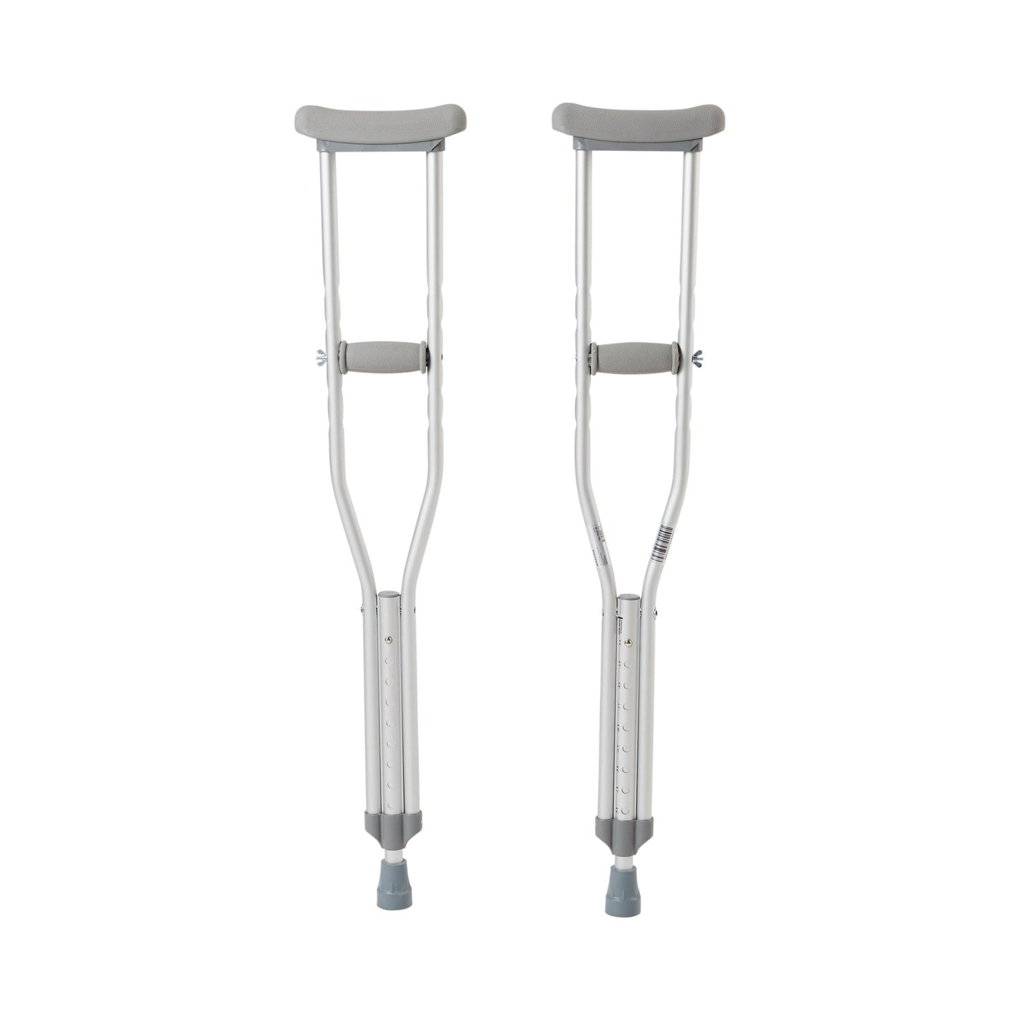 Underarm Crutches McKesson Youth 4 Foot 6 Inch to 5 Foot 2 Inch User Height Aluminum Frame 350 lbs. Weight Capacity