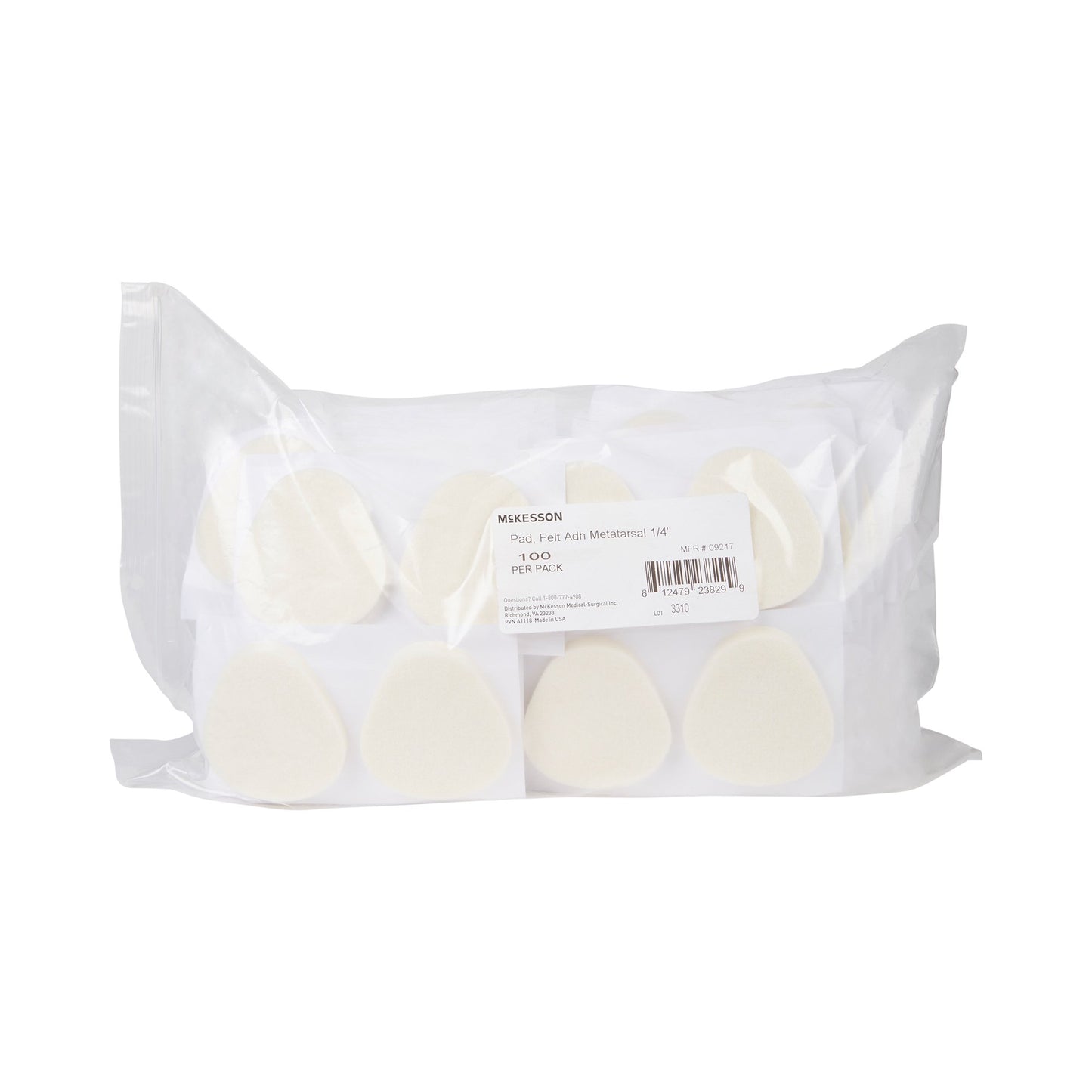 Protective Pad McKesson Size 106 Adhesive Backing Foot