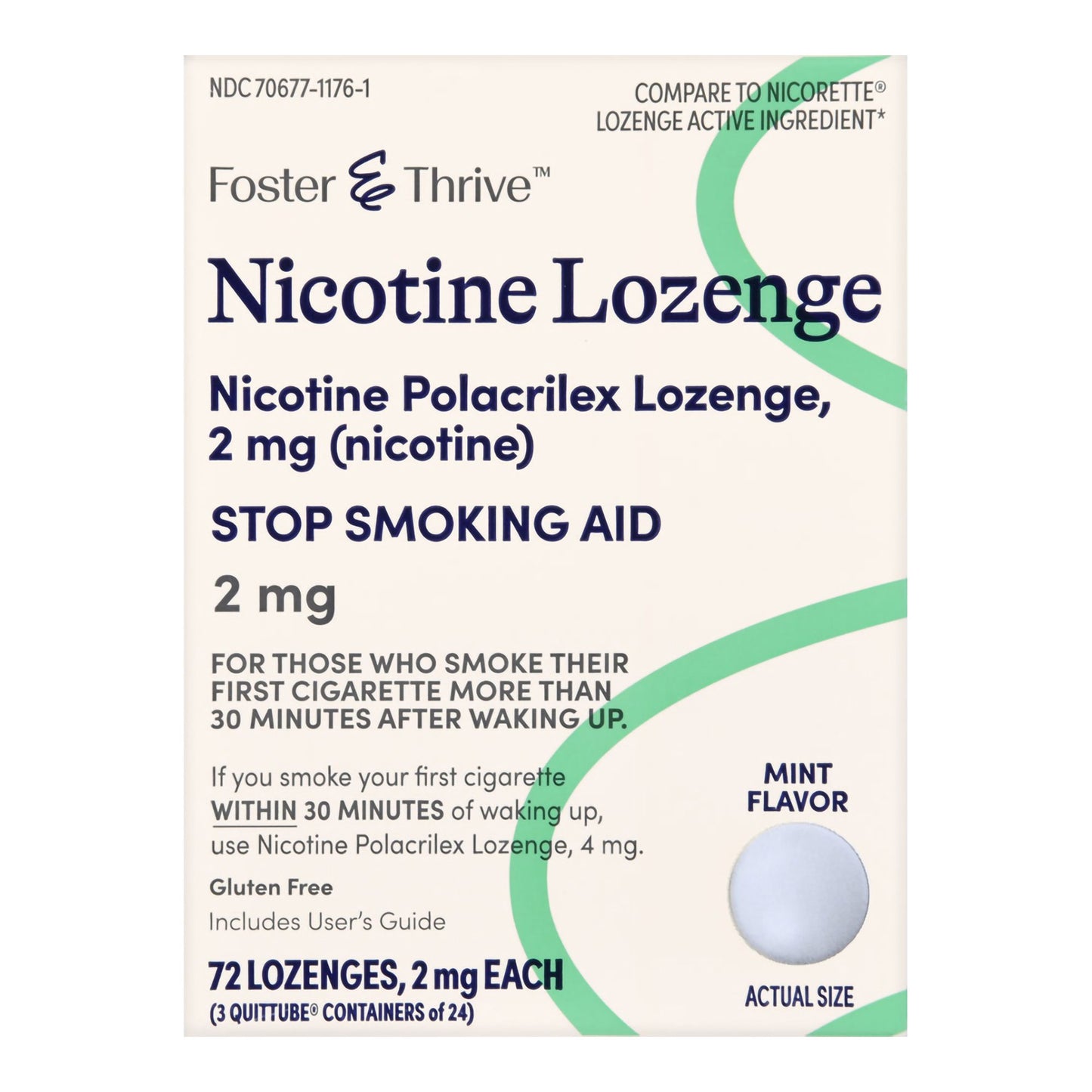 Stop Smoking Aid Foster & Thrive™ 2 mg Strength Lozenge