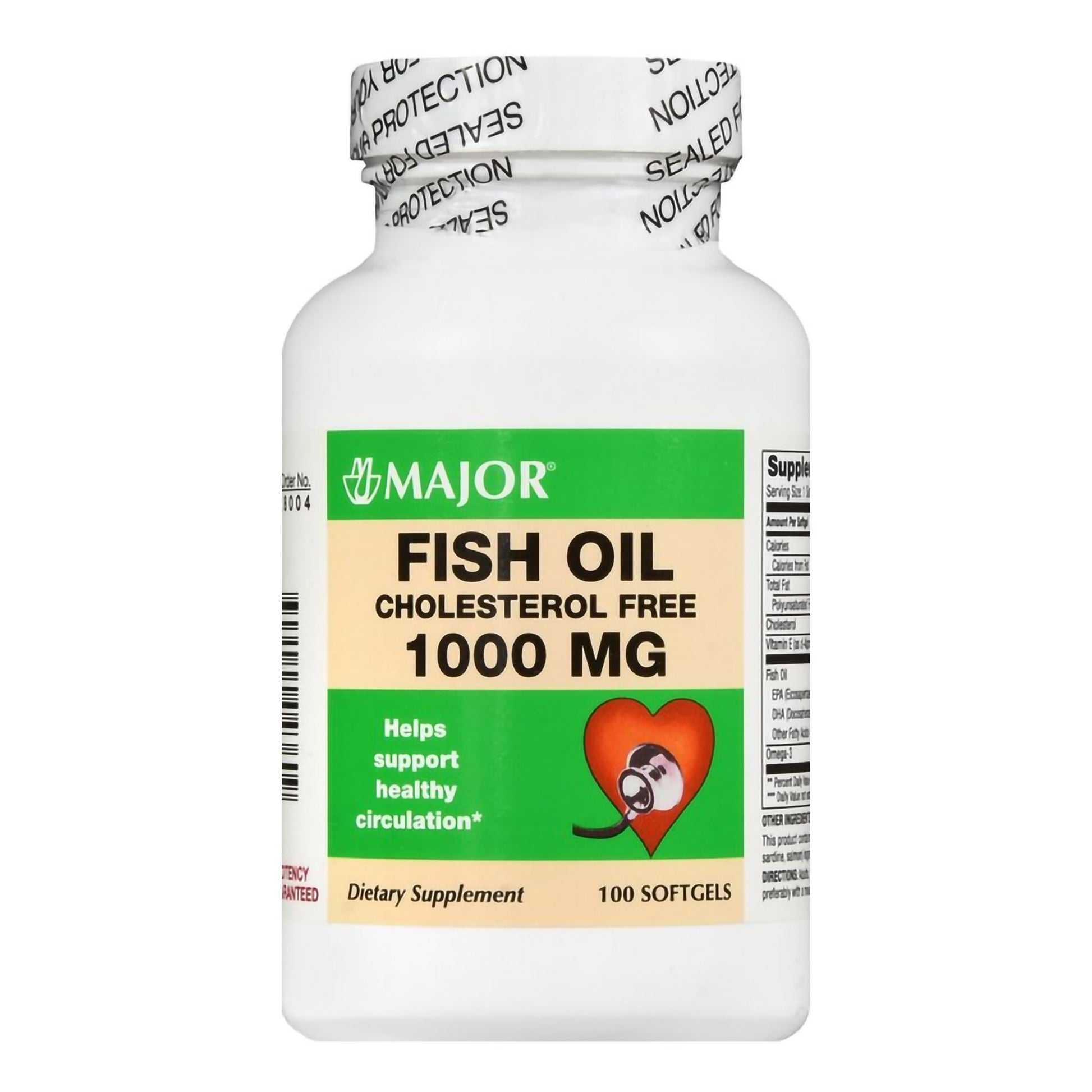 Omega 3 Supplement Fish Oil 300 mg - 1,000 mg Strength Softgel 100 per Bottle