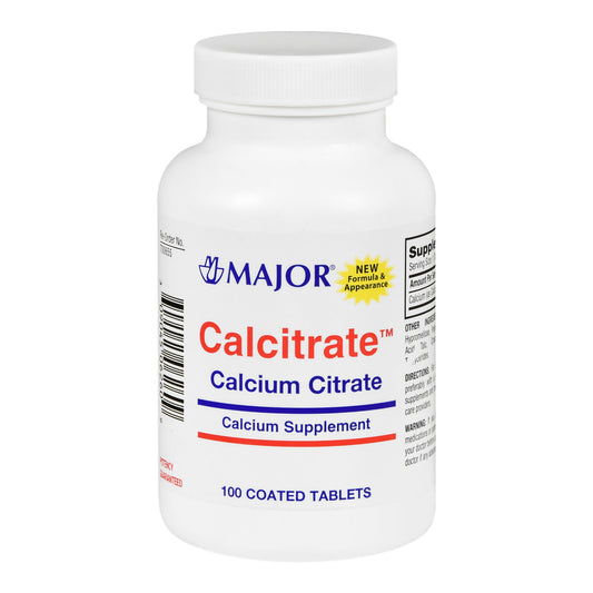 Joint Health Supplement Calcium Citrate 950 mg Strength Tablet 100 per Bottle