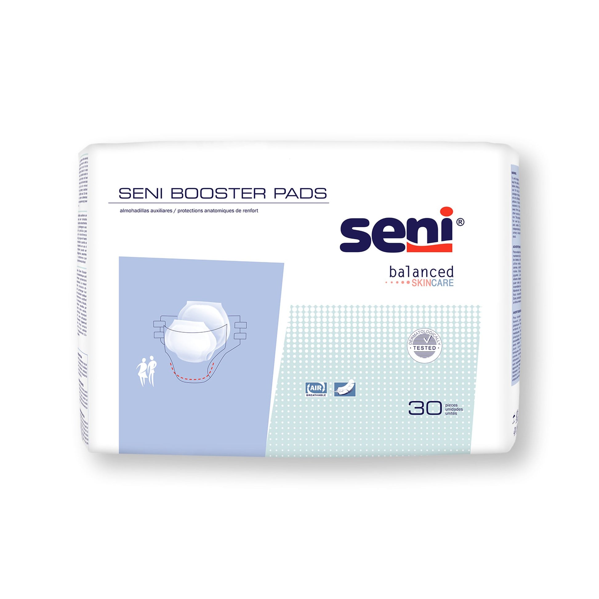 Booster Pad Seni® 25 Inch Length Moderate Absorbency Super Absorbent Core One Size Fits Most