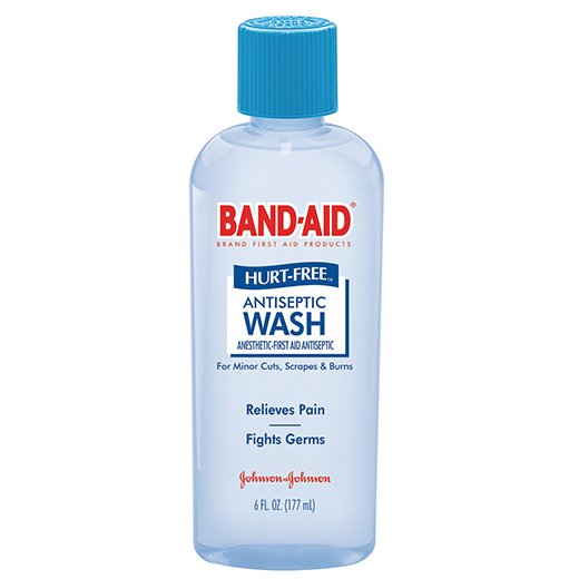 Pain Relieving Antiseptic BZK (Benzalkonium Chloride) / Lidocaine HCl Band-Aid® Hurt-Free® Topical Liquid 6 oz. Bottle