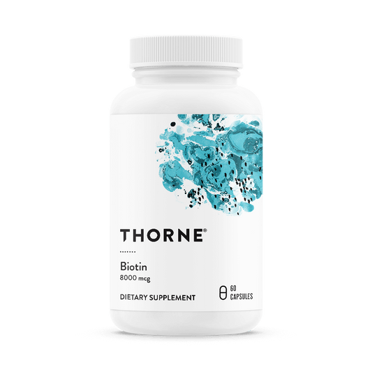 Dietary Supplement THORNE® Biotin Biotin 8 mg Strength Capsule 60 per Bottle