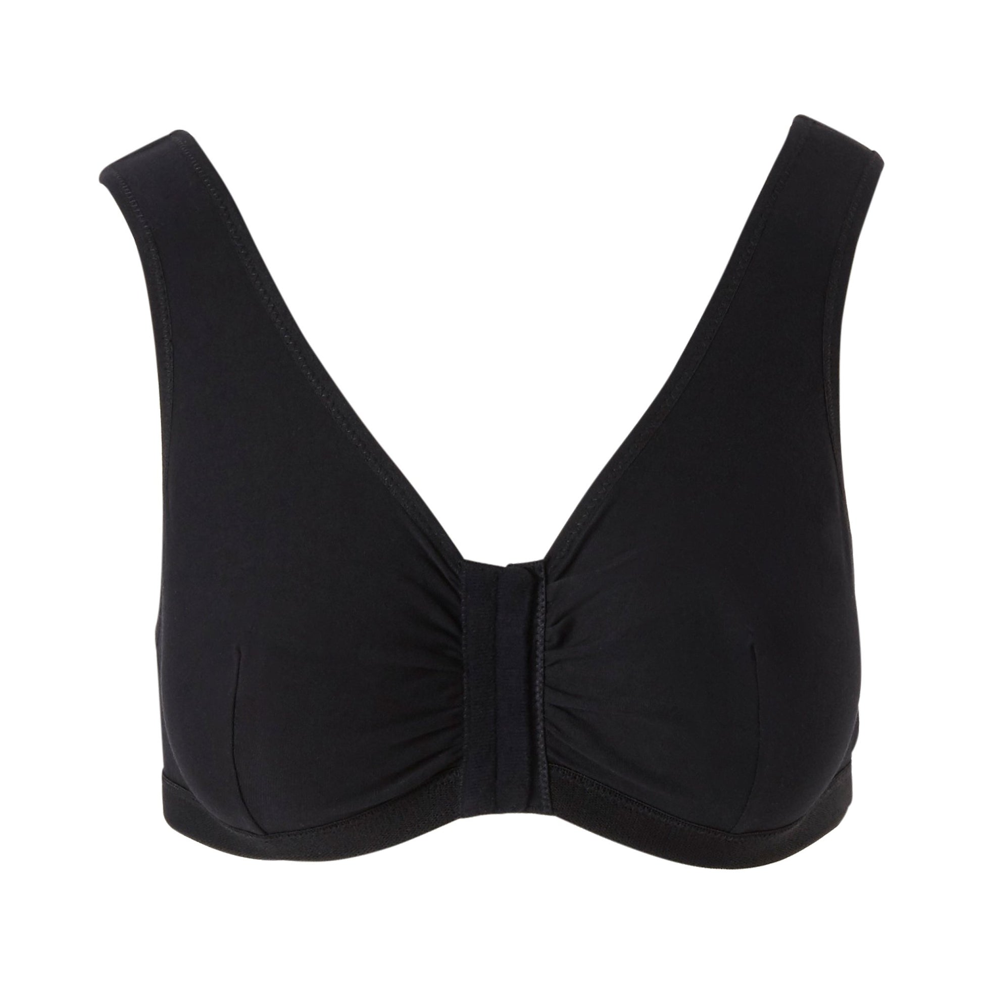 Post-Surgical Bra McKesson 36 Inch Chest Black Front Hook and Eye Closure Hook and Loop Shoulder Strap