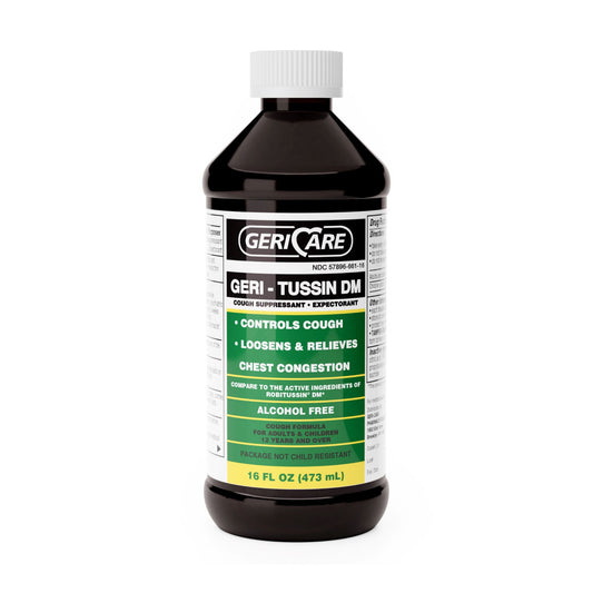 Cold and Cough Relief Geri-Care® 100 mg - 10 mg / 5 mL Strength Syrup 16 oz.