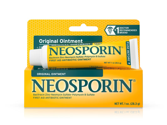 First Aid Antibiotic Bacitracin / Neomycin / Polymyxin B Neosporin® Ointment 1 oz. Tube