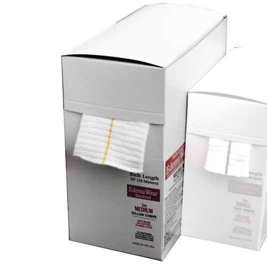 Compression Stockinette EdemaWear® Medium White Wrist to Shoulder / Foot to Groin