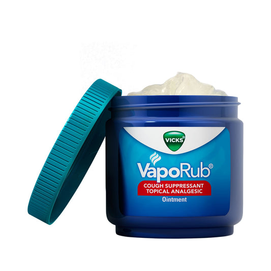 Chest Rub Vicks® VapoRub® 4.8% - 1.2% - 2.6% Strength Ointment 6 oz.
