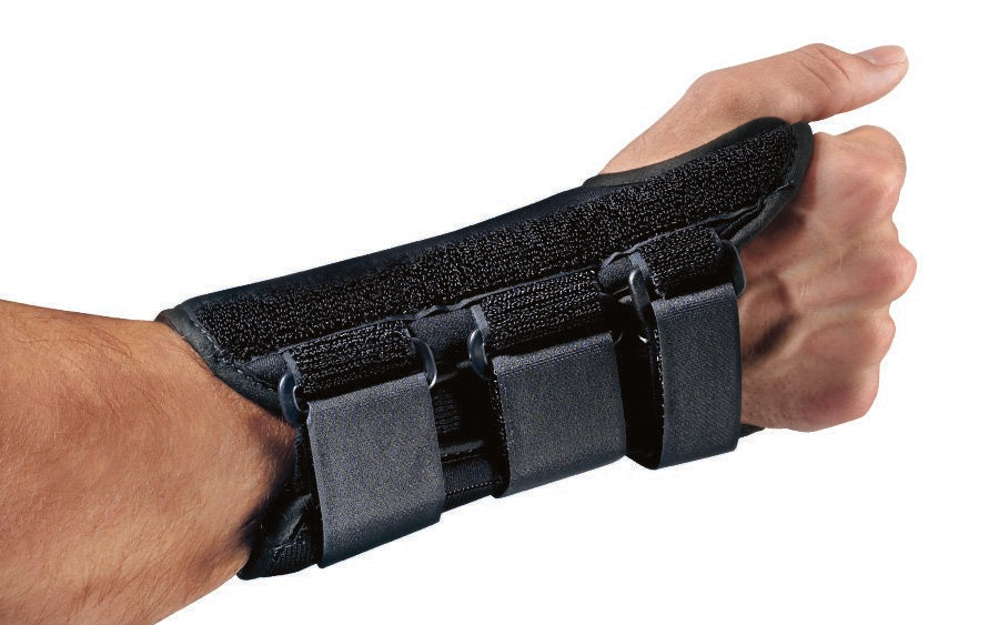 Wrist Brace ProCare® ComfortFORM™ Aluminum / Foam / Spandex / Plastic Left Hand Black X-Large