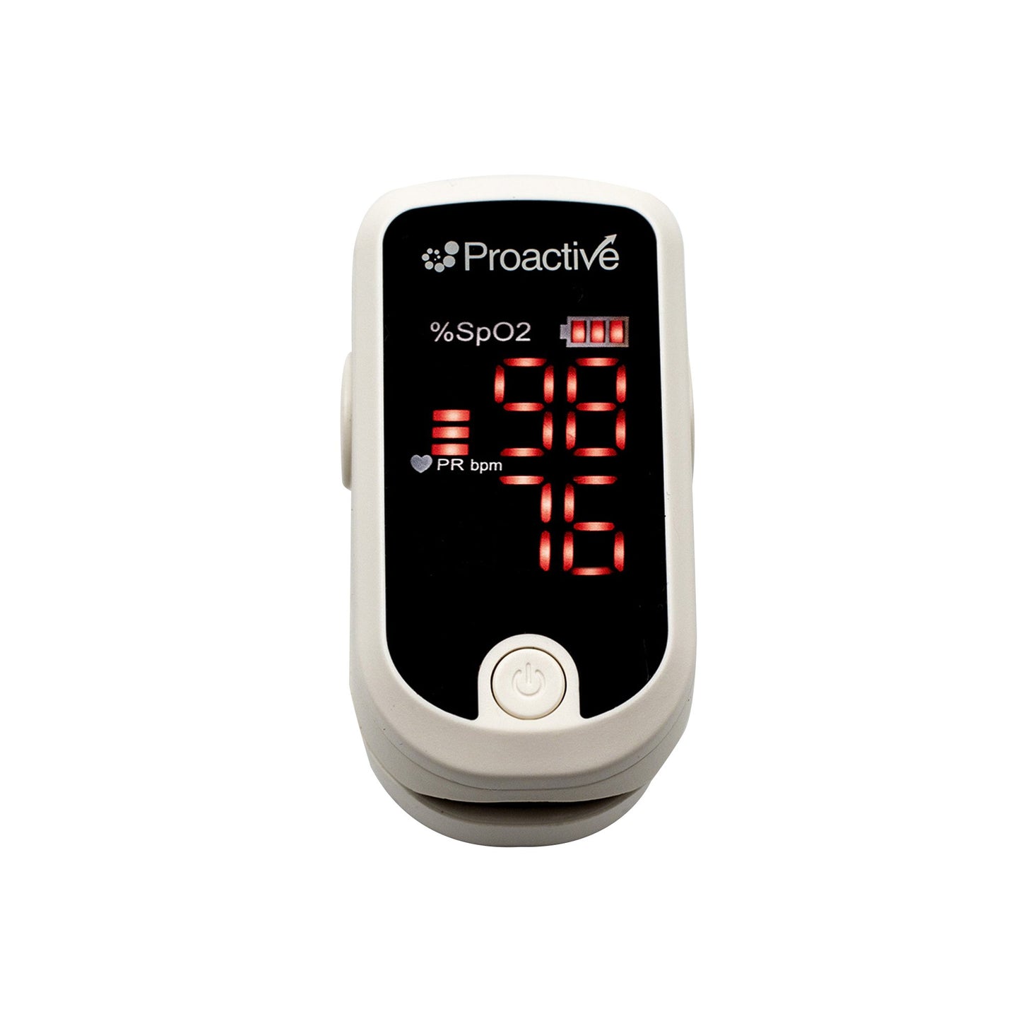 Fingertip Pulse Oximeter Proactive Medical Products Adult Battery Operated LED Display